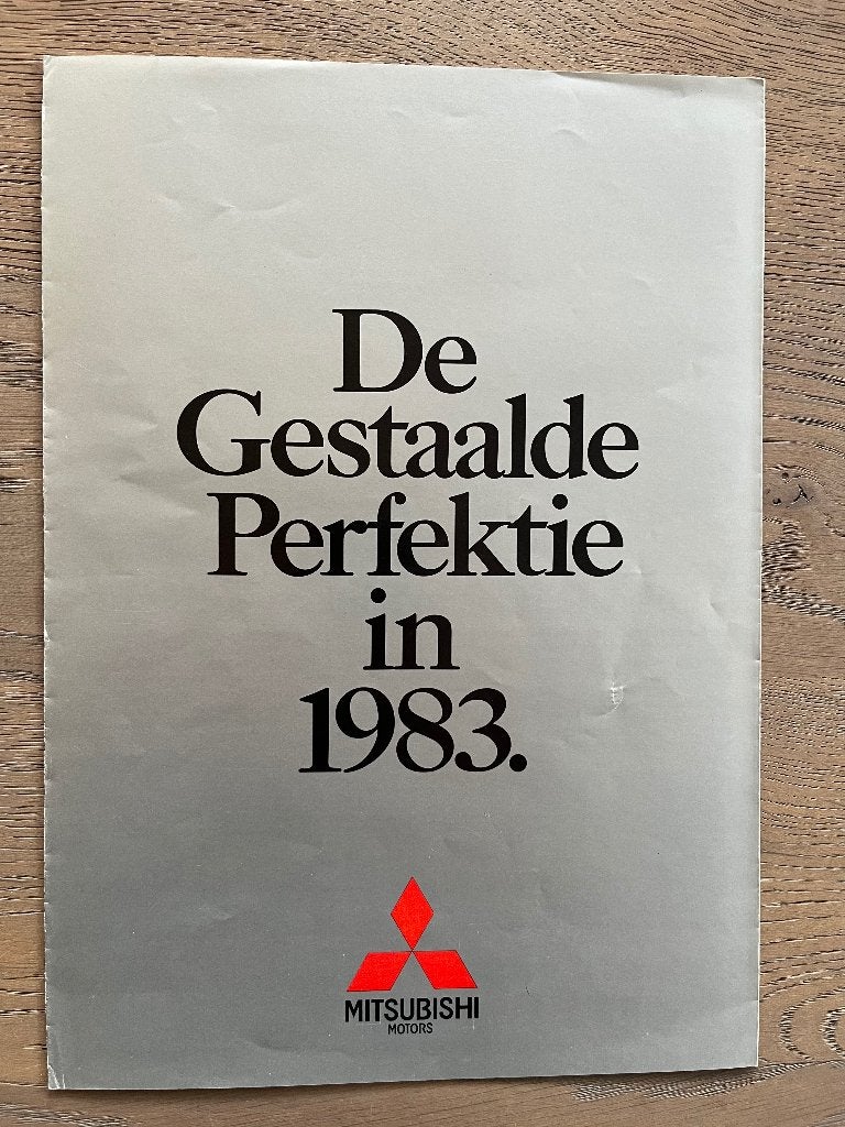 Autofolder/Brochure Mitsubishi 1983, Ophalen of Verzenden, Nieuw, Mitsubishi
