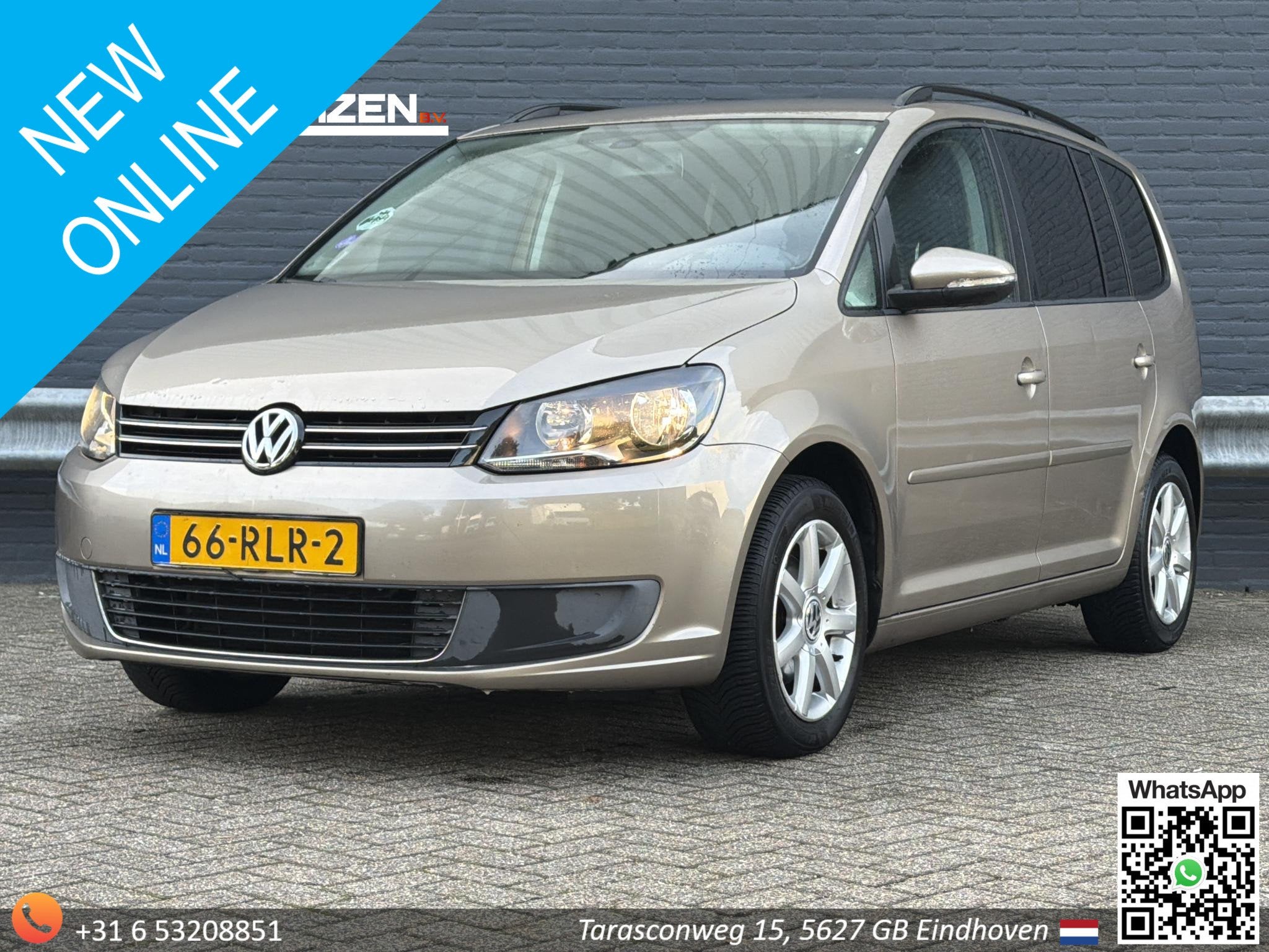 Volkswagen Touran 1.2 TSI Comfortline BlueMotion | Cruise |, Auto's, Euro 5, Gebruikt, Zwart, Beige