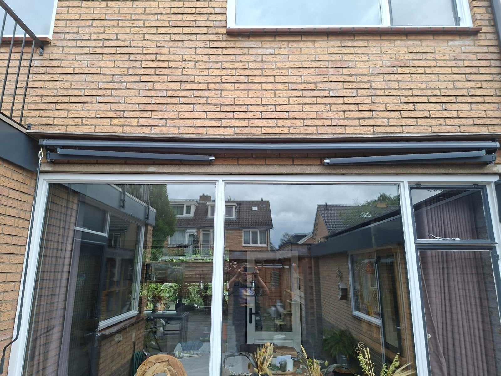 knikarm zonnescherm 3 meter, Tuin en Terras, Ophalen, Gebruikt, 450 cm of meer, 150 tot 300 cm