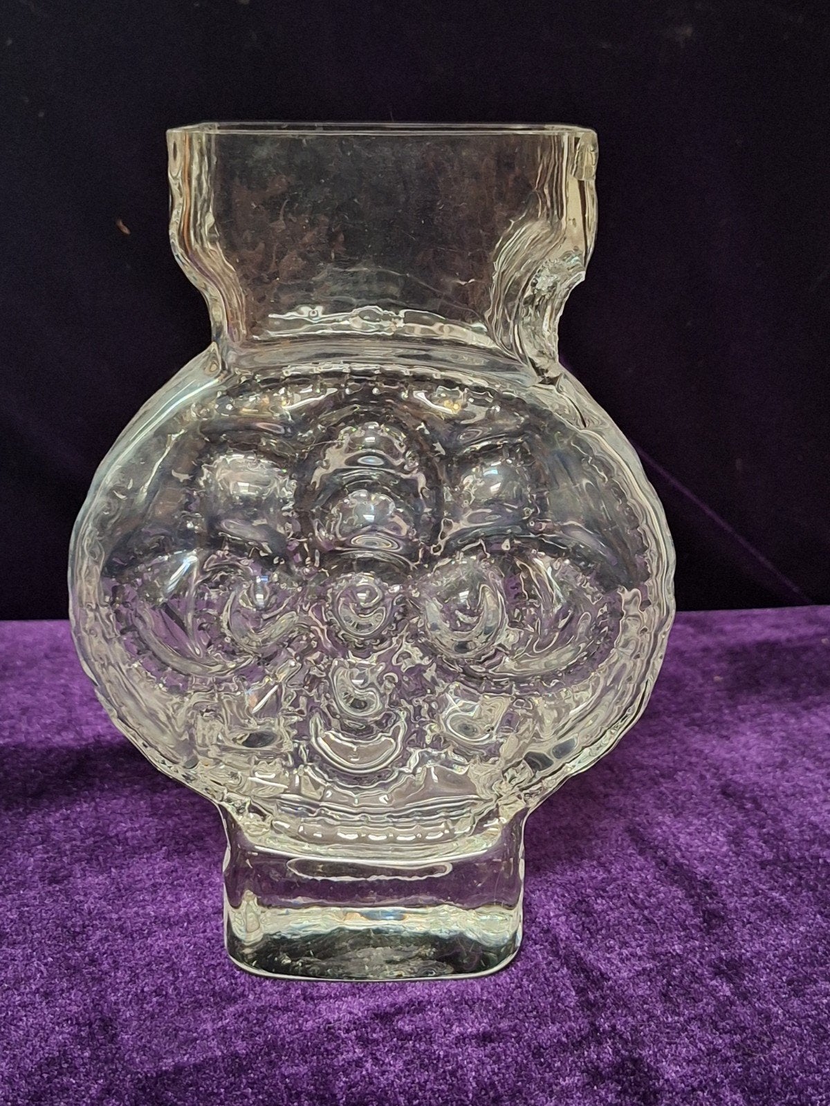 Glasbruk Lars Hellsten Vintage Vaas Zweden, Ophalen of Verzenden