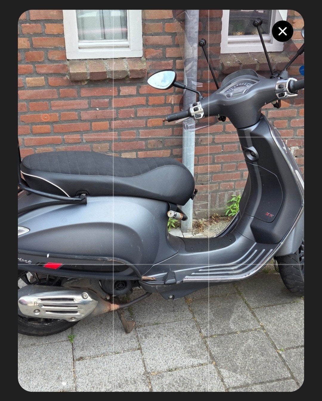 Vespa Sprint 50cc Mat Zwart - Goed Onderhouden, Fietsen en Brommers, Scooters | Vespa, Gebruikt, Overige modellen, Maximaal 45 km/u