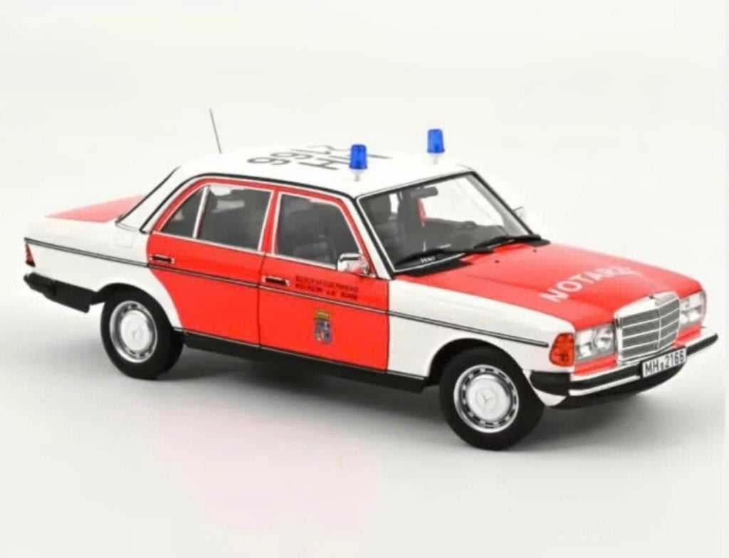 Mercedes Benz 200 1984 SPOED Ambulance 1/18 NOREV R. 183834, Verzenden, Nieuw, Auto, Norev