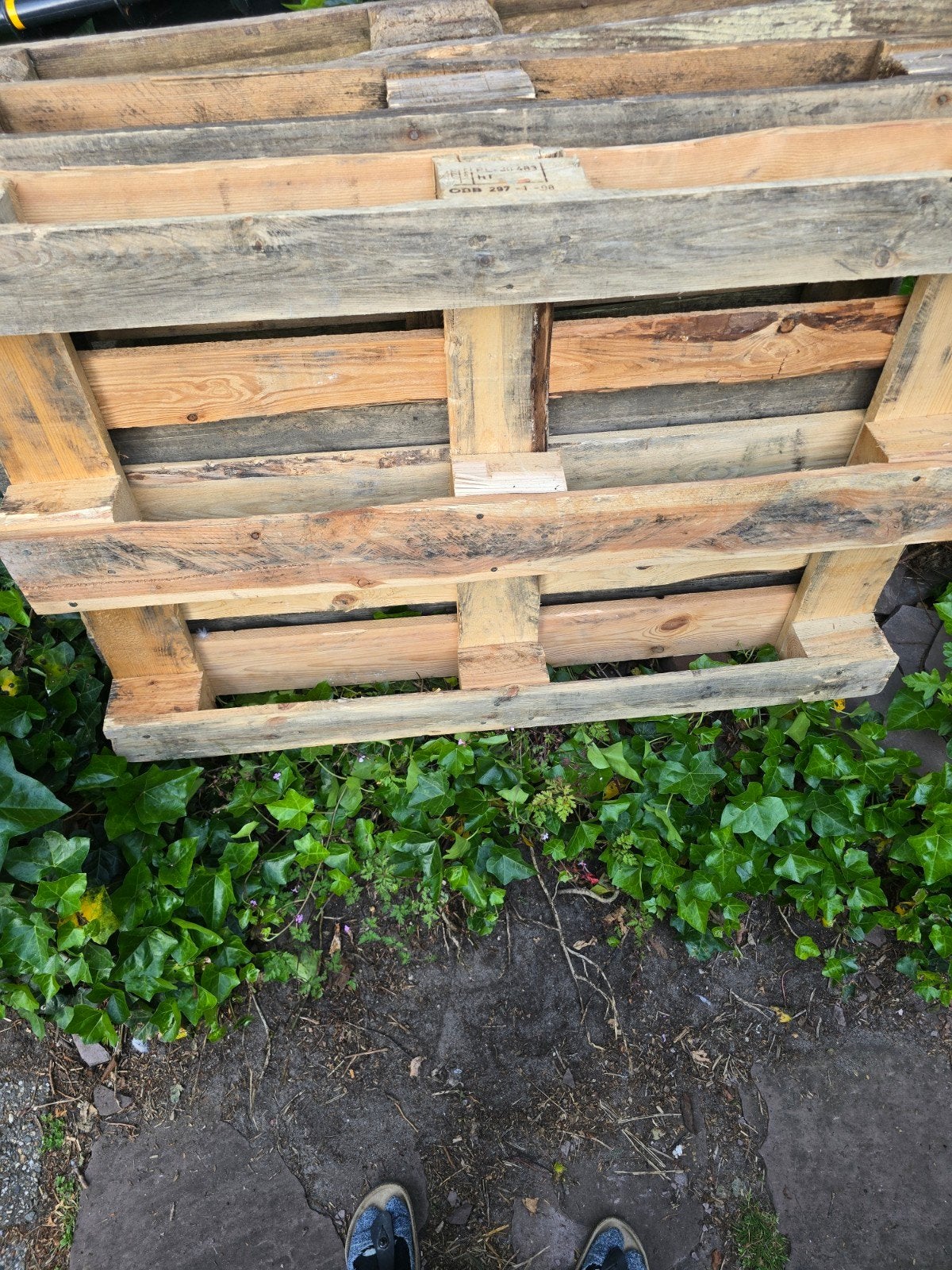 3 houten pallets, Ophalen, 50 mm of meer, Pallet, Minder dan 200 cm