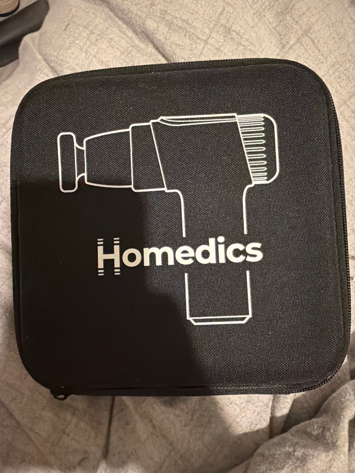 Homedics Massagegun - Ontspanning en spierherstel, Sport en Fitness, Massageproducten, Ophalen, Zo goed als nieuw, Apparaat