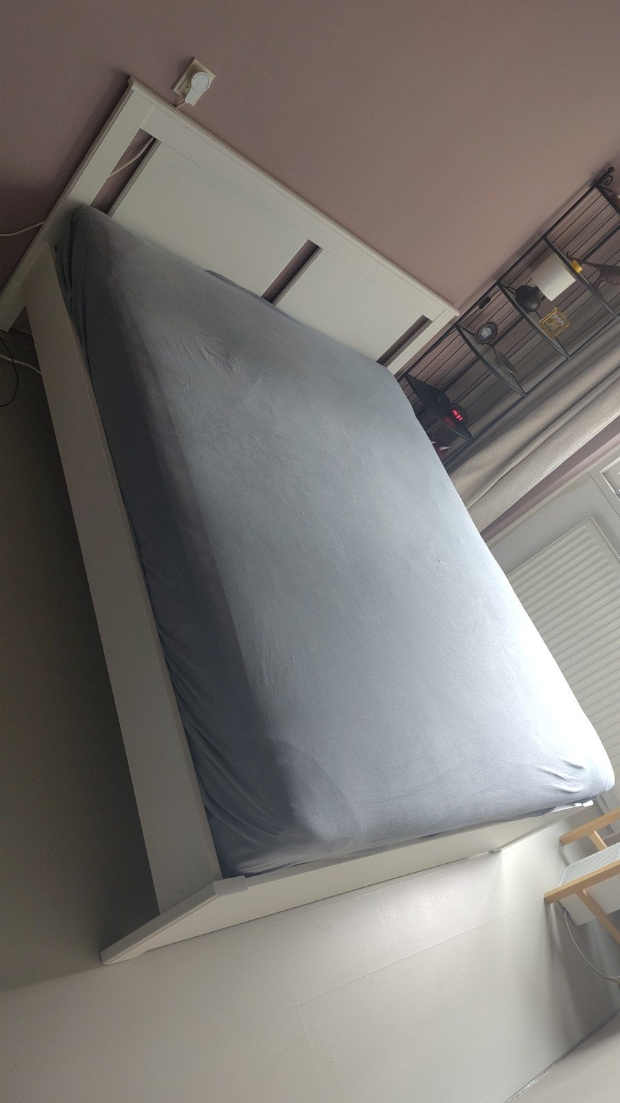 Compleet Songesand bed 160x200cm, Ophalen, Zo goed als nieuw, Tweepersoons, 160 cm