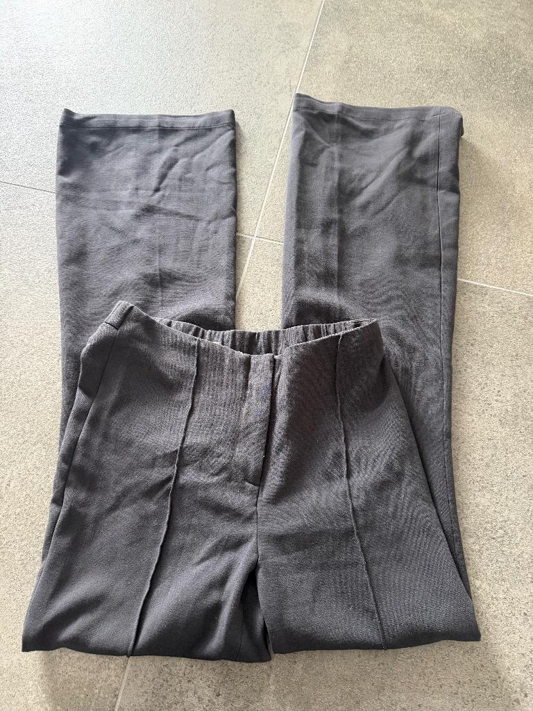 yaya women pantalon wide leg grijs maat 36, Ophalen of Verzenden, Zo goed als nieuw, Yaya, Maat 36 (S)