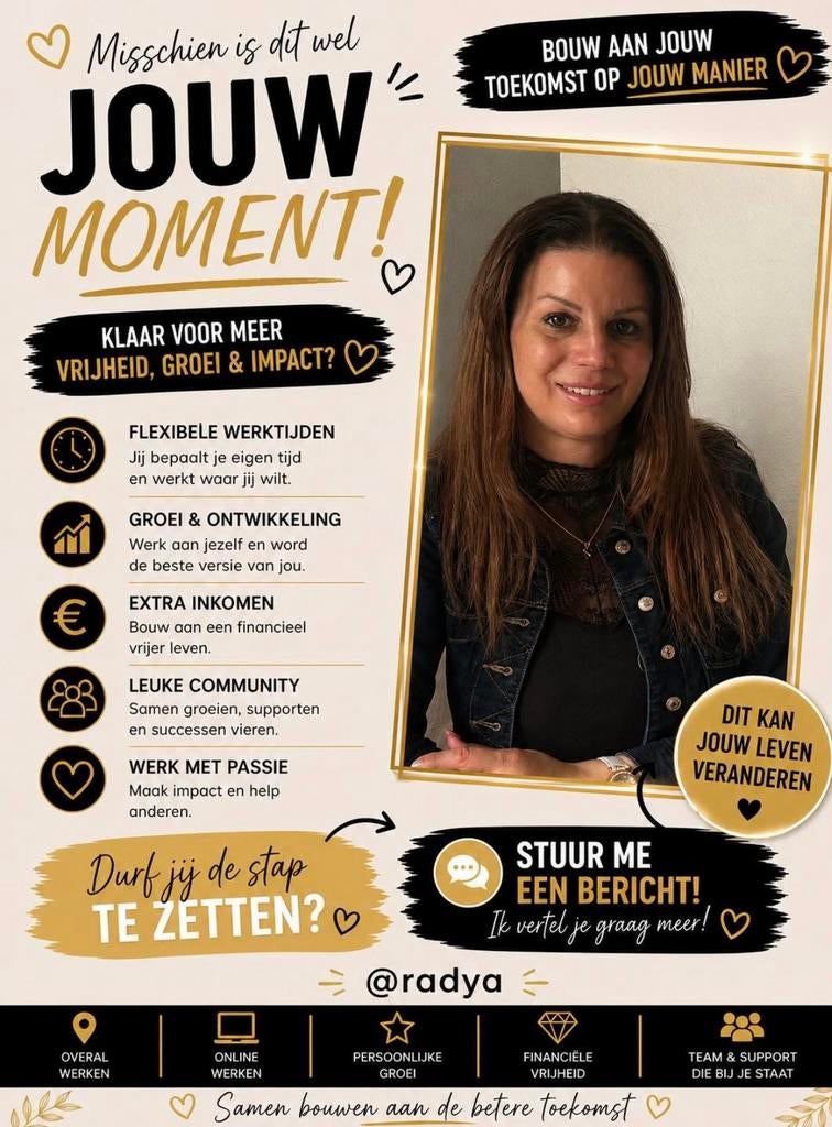 Misschien is dit wel jouw moment, Vacatures, Vacatures | Netwerk Marketing, Overige niveaus, Starter, Overige vormen