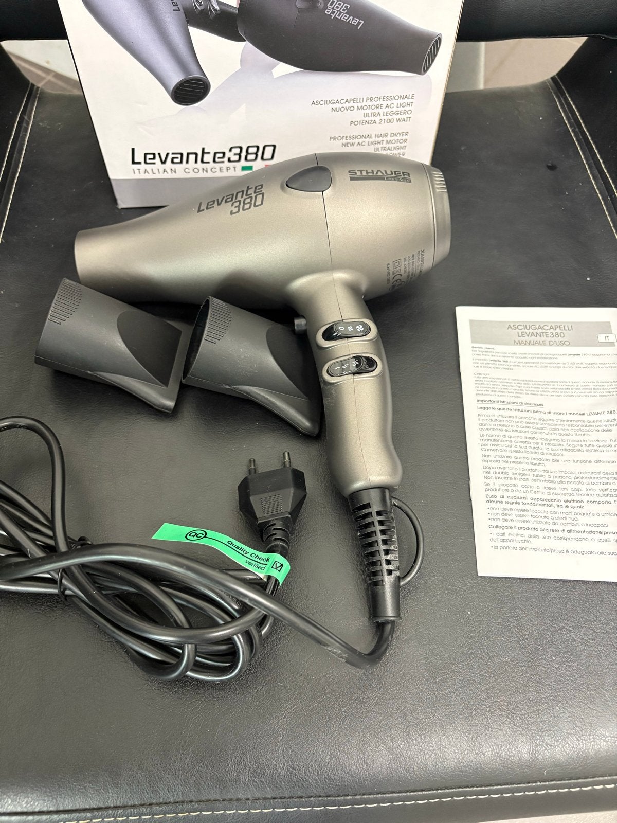 Sthauer Levante 380 Professionele Föhn - Zo goed als nieuw, Ophalen of Verzenden, Zo goed als nieuw, Haarverzorging
