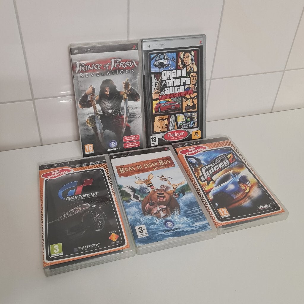 5 PSP GAMES voor 10 euro | BESCHRIJVING LEZEN !!!, Spelcomputers en Games, 1 speler, Ophalen of Verzenden, Gebruikt, Vanaf 3 jaar