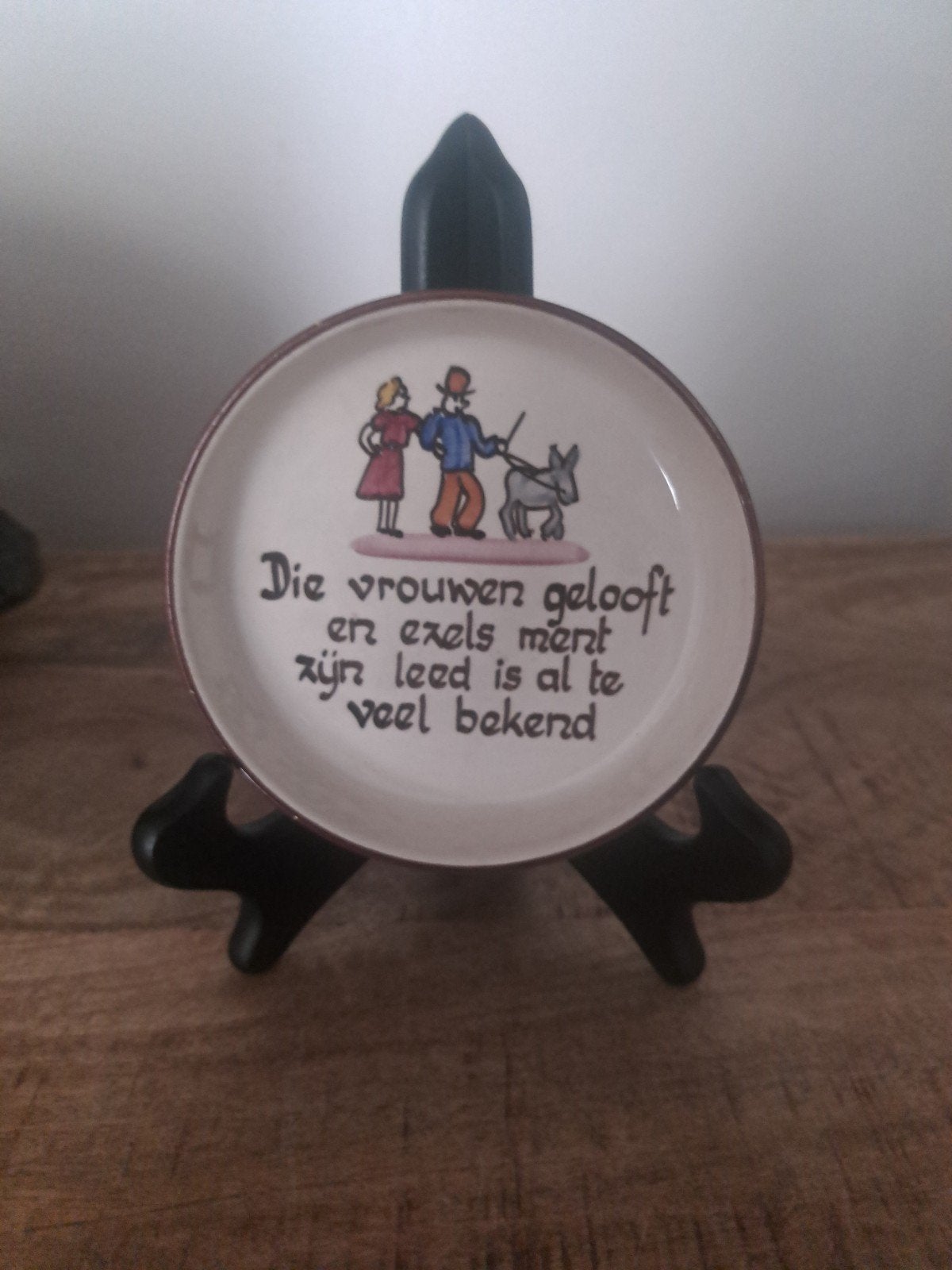Vlieg uut soest wandbordje met tekst, Ophalen of Verzenden