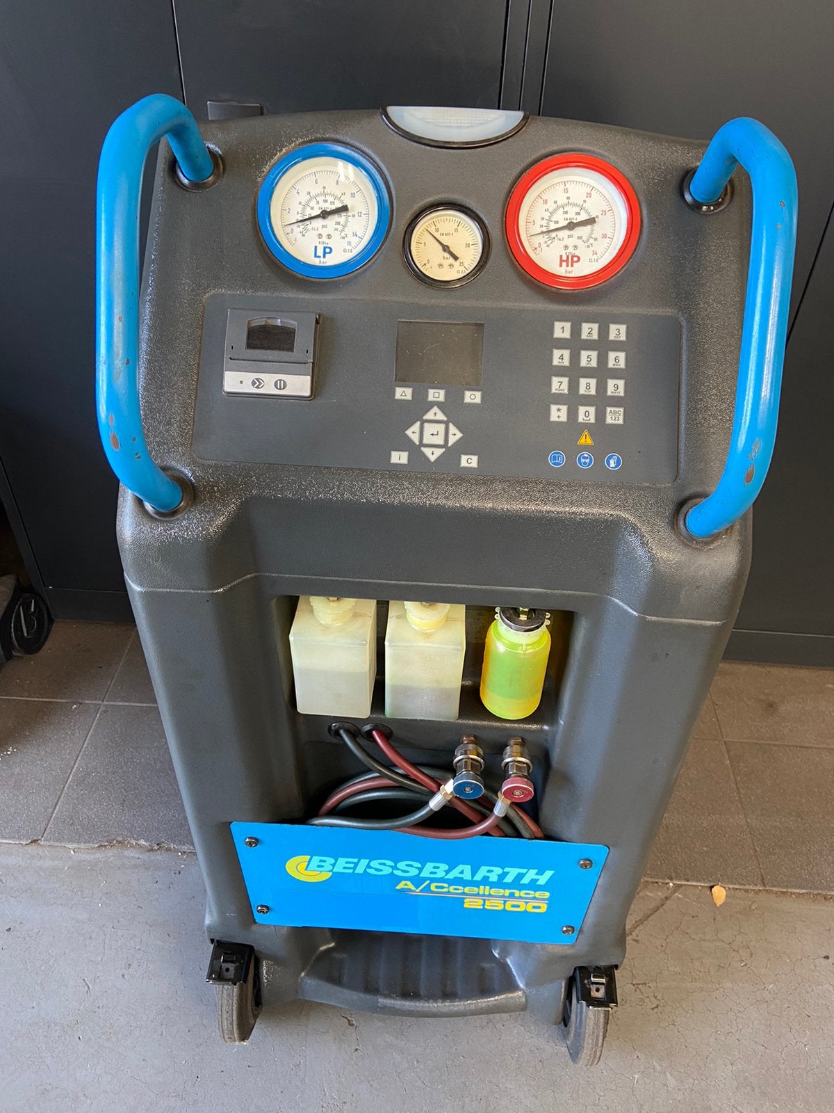 Aircomachine airco vulstation airco vulapparaat zeer netjes, Auto diversen, Ophalen of Verzenden, Zo goed als nieuw