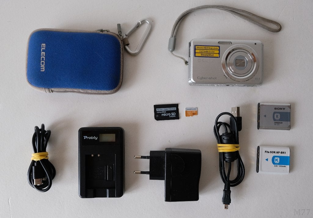 Sony DSC-W180 10,1MP Compact Camera (16GB), Audio, Tv en Foto, Beeldstabilisatie, Gebruikt, Accu, 10 megapixels