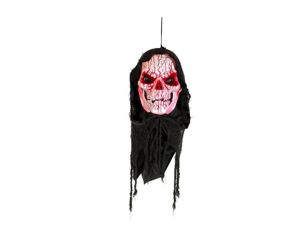 Europalms Halloween schedel met licht en geluid 80 cm, Halloween of Griezel, ., Nieuw, Ophalen of Verzenden