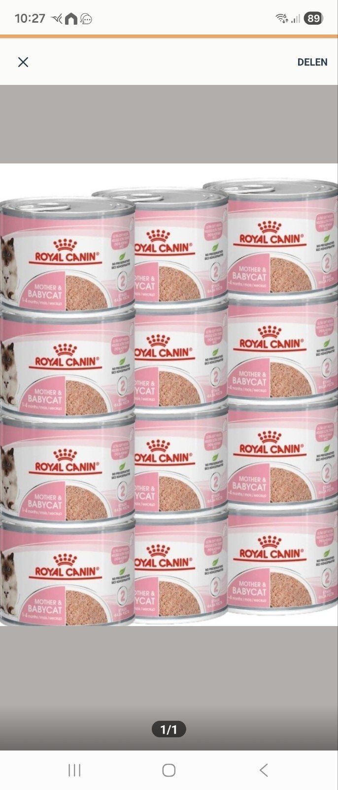 Royal Canin mother and baby cat mouse, Ophalen of Verzenden, Kat