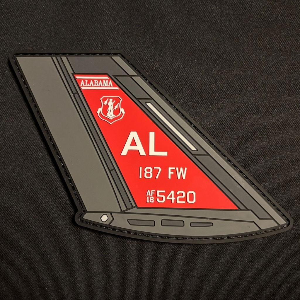 US Air Force 187th Fighter Wing Red Tails F-35 Tail Patch, Ophalen of Verzenden, Luchtmacht, Amerika, Embleem of Badge