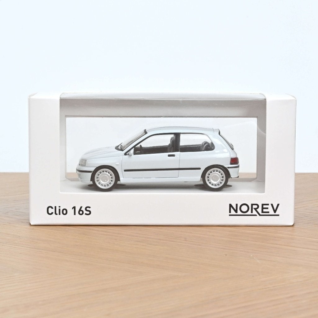 Norev 1:43 Renault Clio 16S 1991 White Jet-car, -, Nieuw, Norev, Ophalen of Verzenden