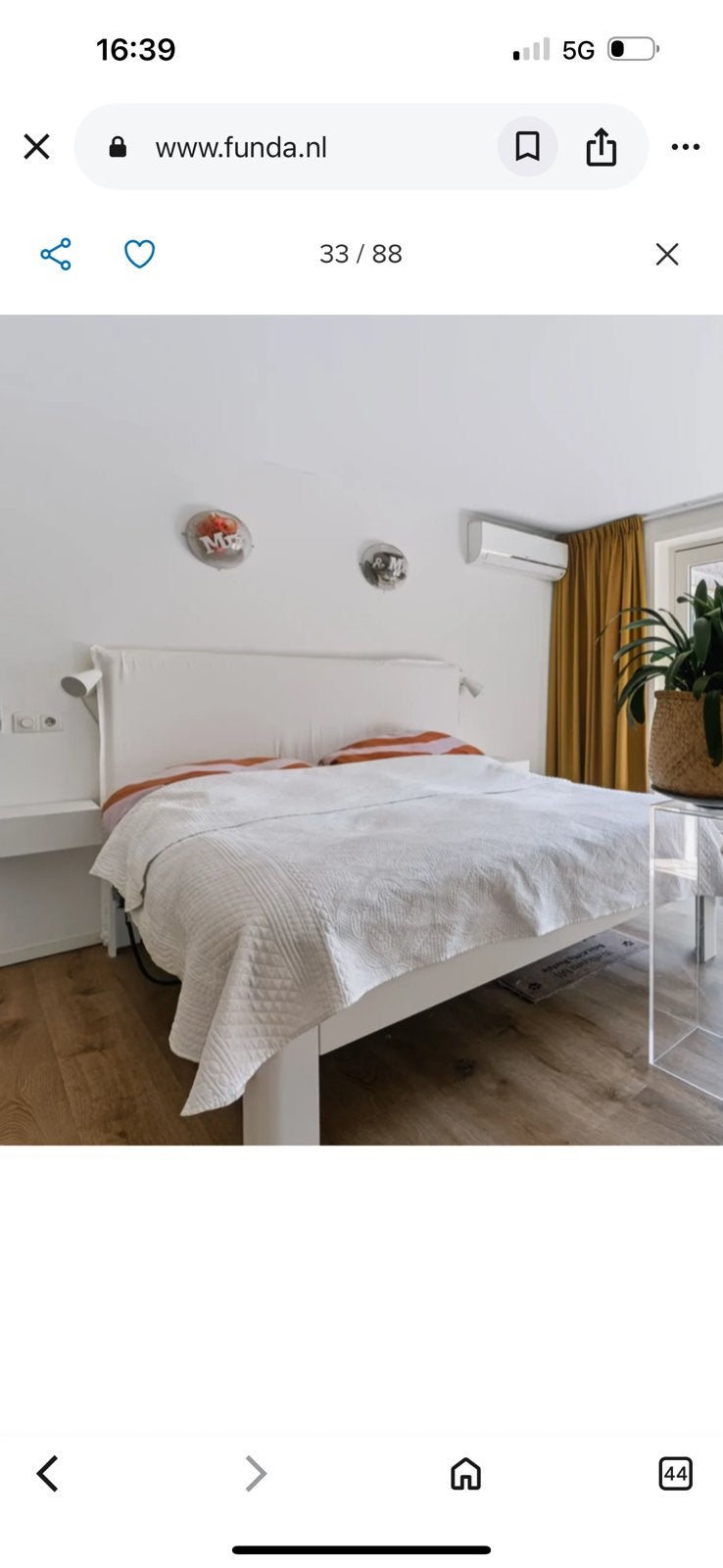 Auping auronde bed 180, Huis en Inrichting, Slaapkamer | Bedden, Ophalen, Tweepersoons, Zo goed als nieuw, 180 cm
