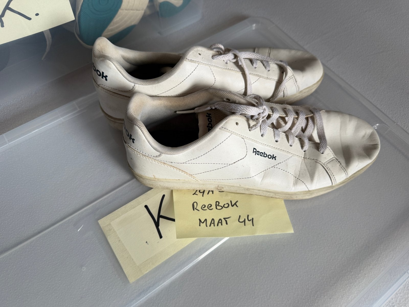 Reebok sneakers maat 44, Verzenden, Gedragen, Wit, Sneakers of Gympen