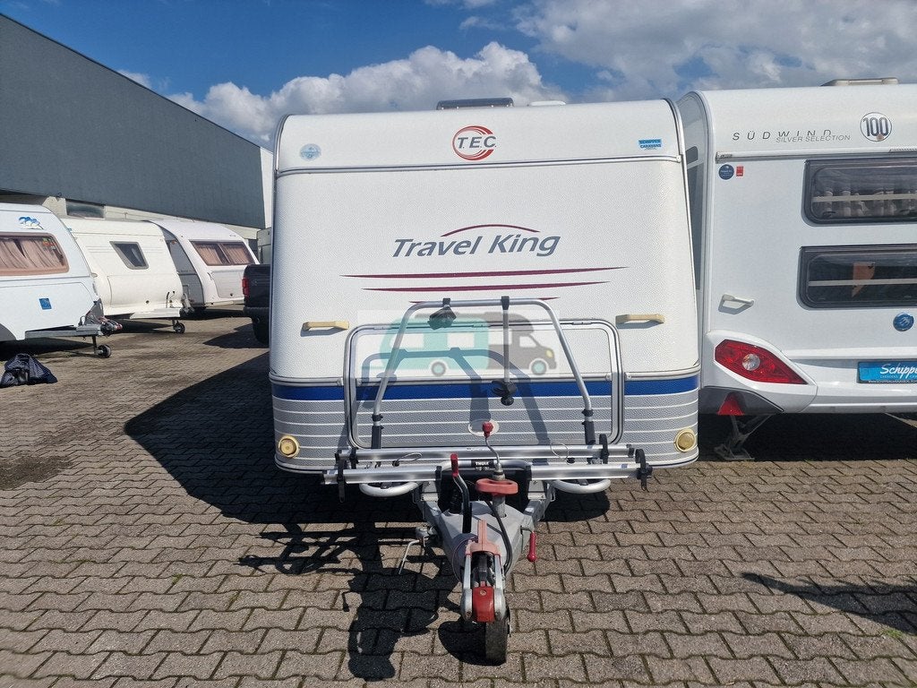 TEC travelking 490K1 enkele bedden (bj 2006), Caravans en Kamperen, T.E.C., Schokbreker, Bedrijf, 6 tot 7 meter