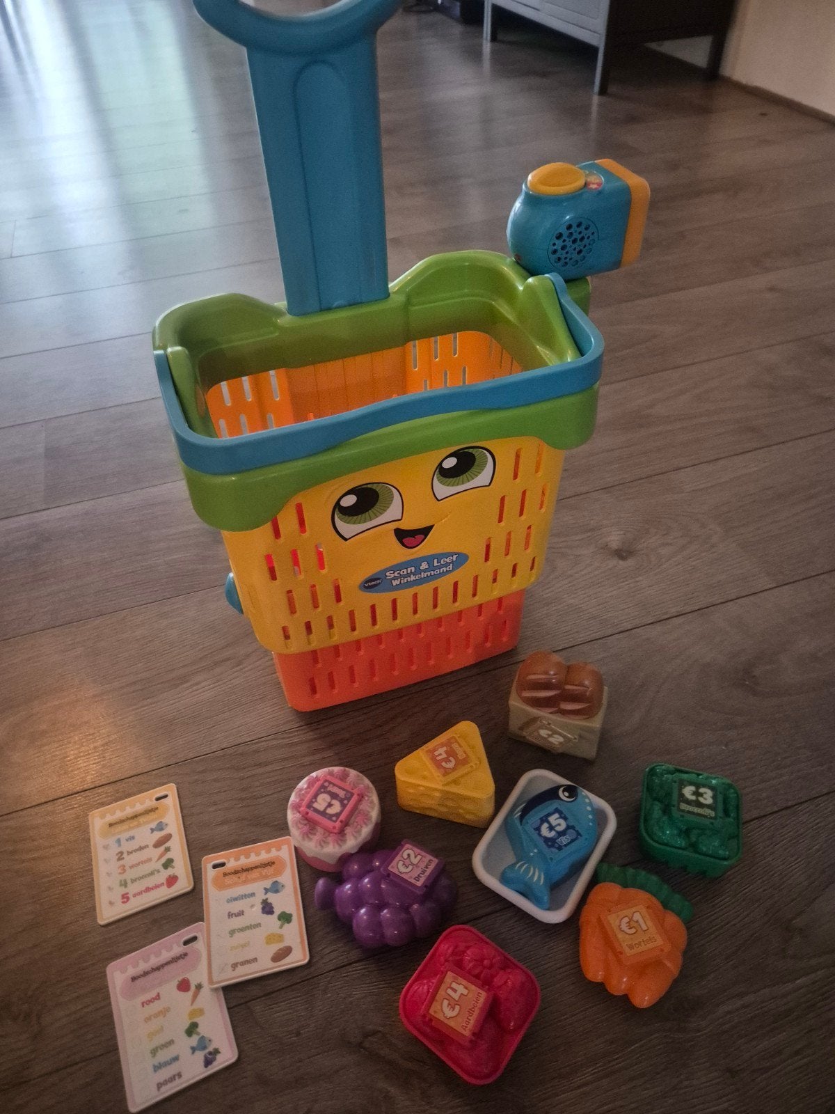 VTech Scan & Leer Winkelmandje met accessoires, Ophalen, Zo goed als nieuw