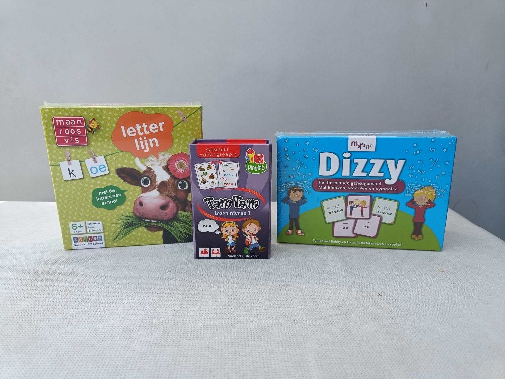 Spelletjespakket Taal leren -- 3 spellen, Ophalen of Verzenden, Zo goed als nieuw