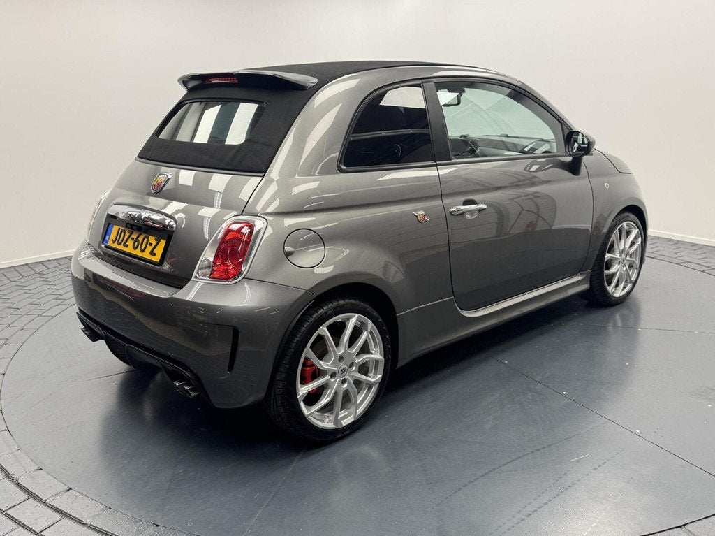 Fiat 500C 1.4-16V 140PK Abarth Cabriolet Automaat-Carplay-Cl, Auto's, Fiat, Euro 5, Gebruikt, Huisgarantie, 4 cilinders