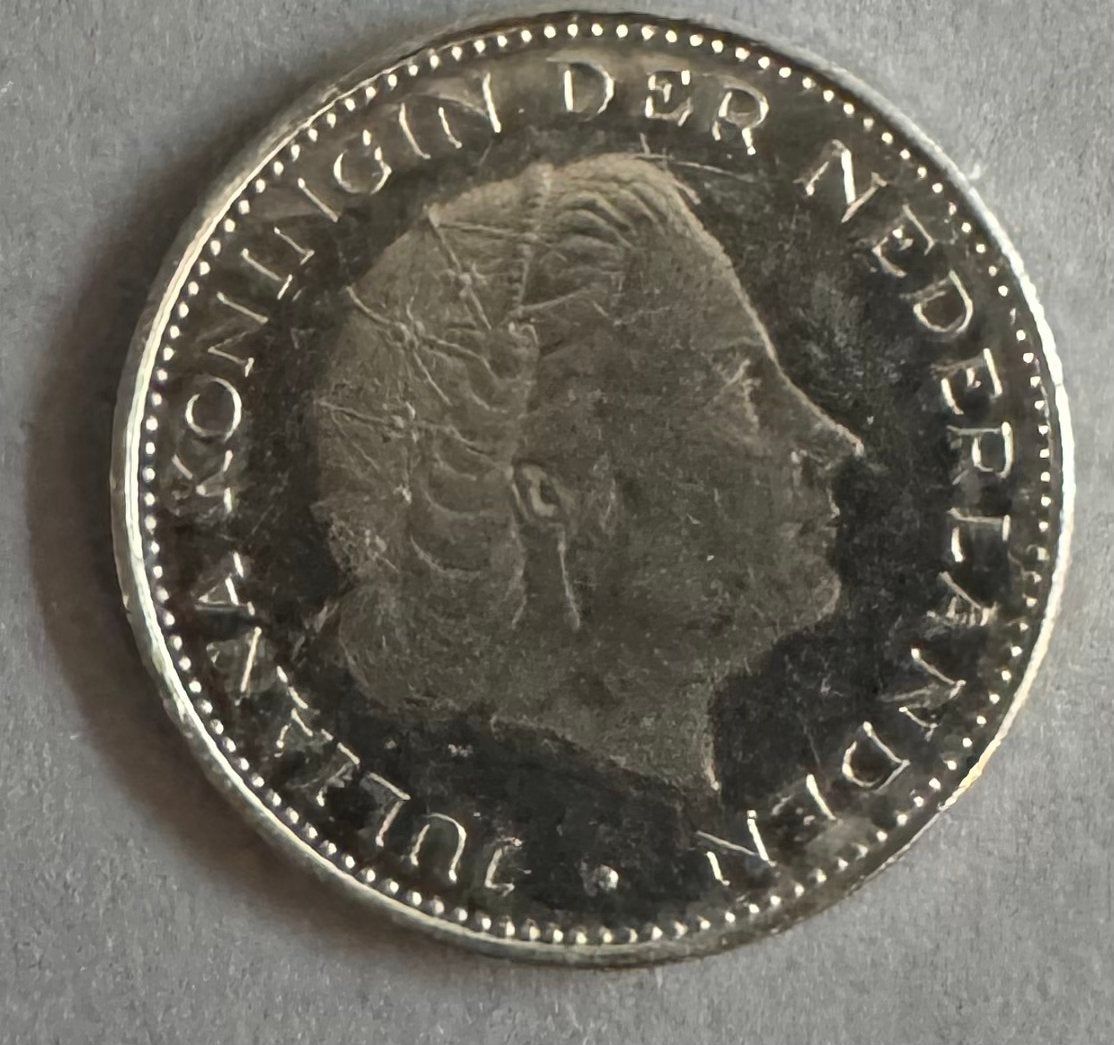 2,5 gulden 1579/1979 koningin juliana zilver, Postzegels en Munten, Munten | Nederland, Ophalen of Verzenden, Koningin Juliana