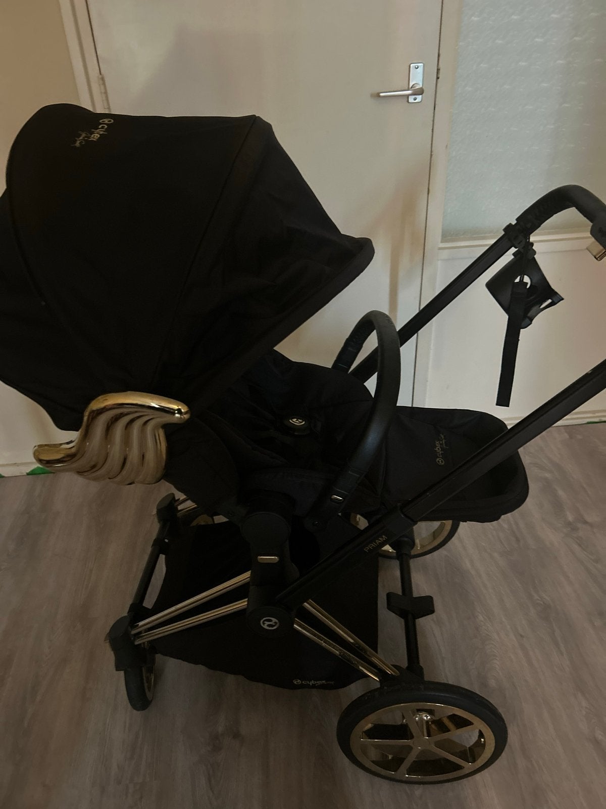 Cybex kinderwagen - Zwart met gouden accenten, Kinderen en Baby's, Ophalen of Verzenden, Gebruikt, Kinderwagen, Overige merken