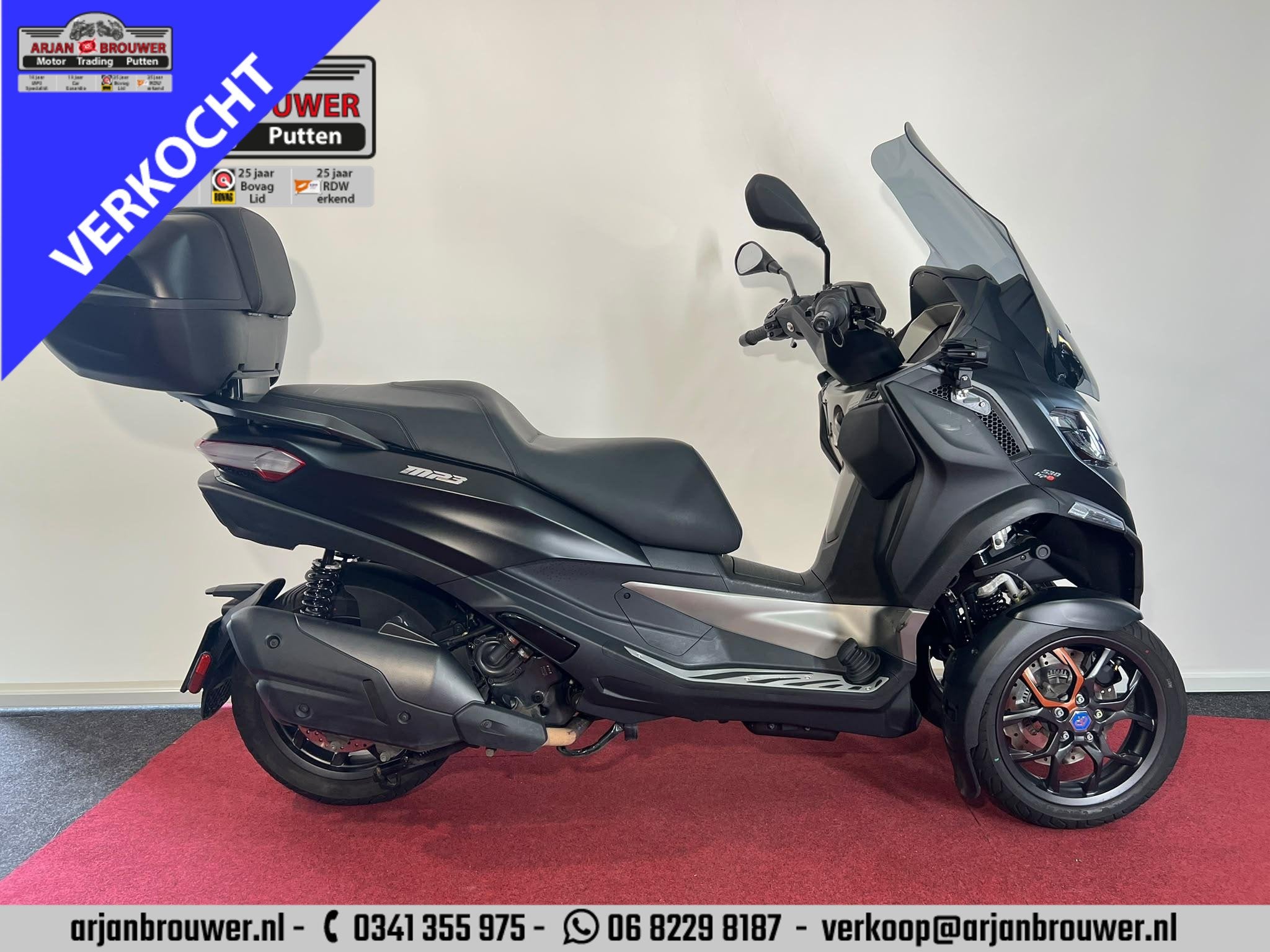Piaggio 530 MP3 HPE Exclusive ABS, Motoren, Minervum 7272
4817 ZM  Breda, NL, Customer_service@piaggio.com, Automaat, 12 t/m 35 kW