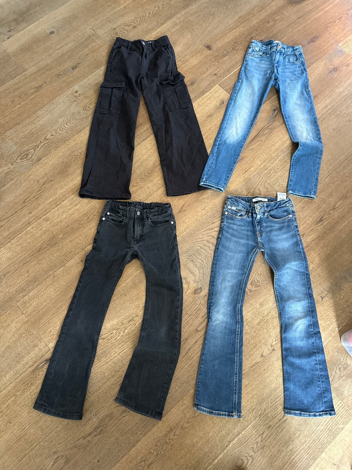 4 Kinderbroeken: Jeans & Cargo - mt 140 diverse merken, Ophalen of Verzenden, Gebruikt, Meisje