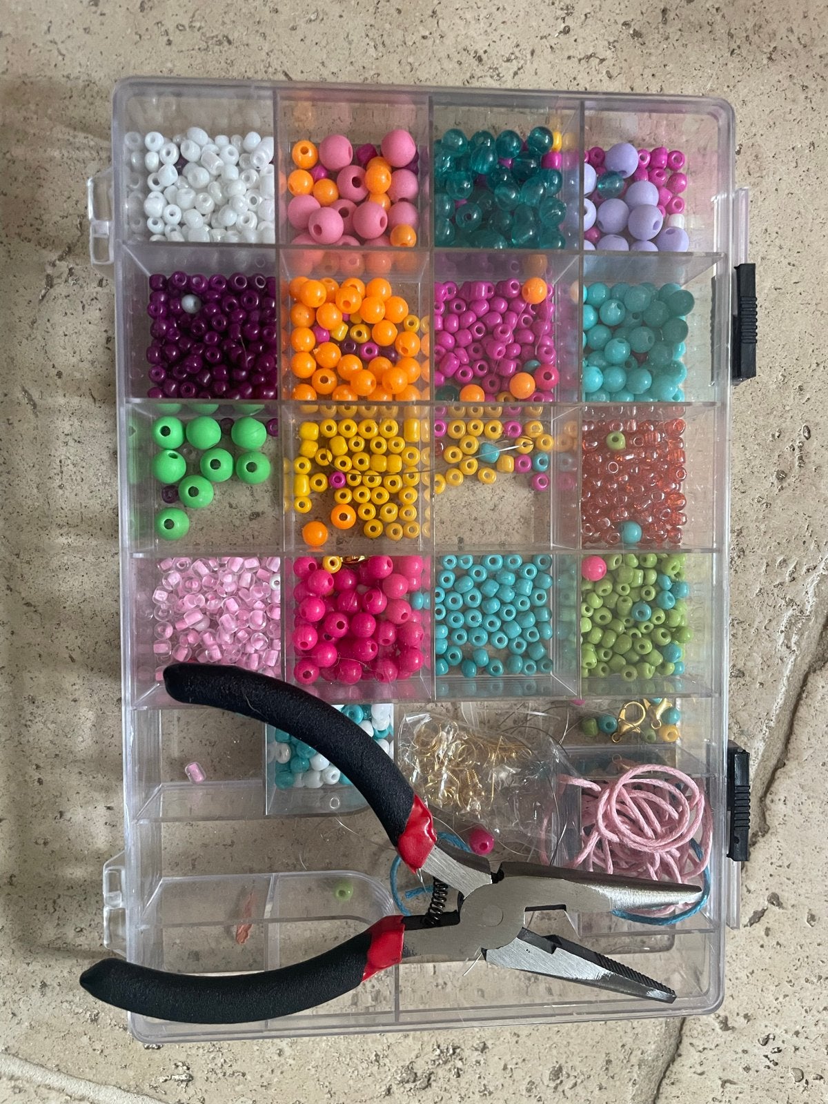 Kralen en sieraden maken set met tang, Ophalen of Verzenden, Gebruikt, Kraal