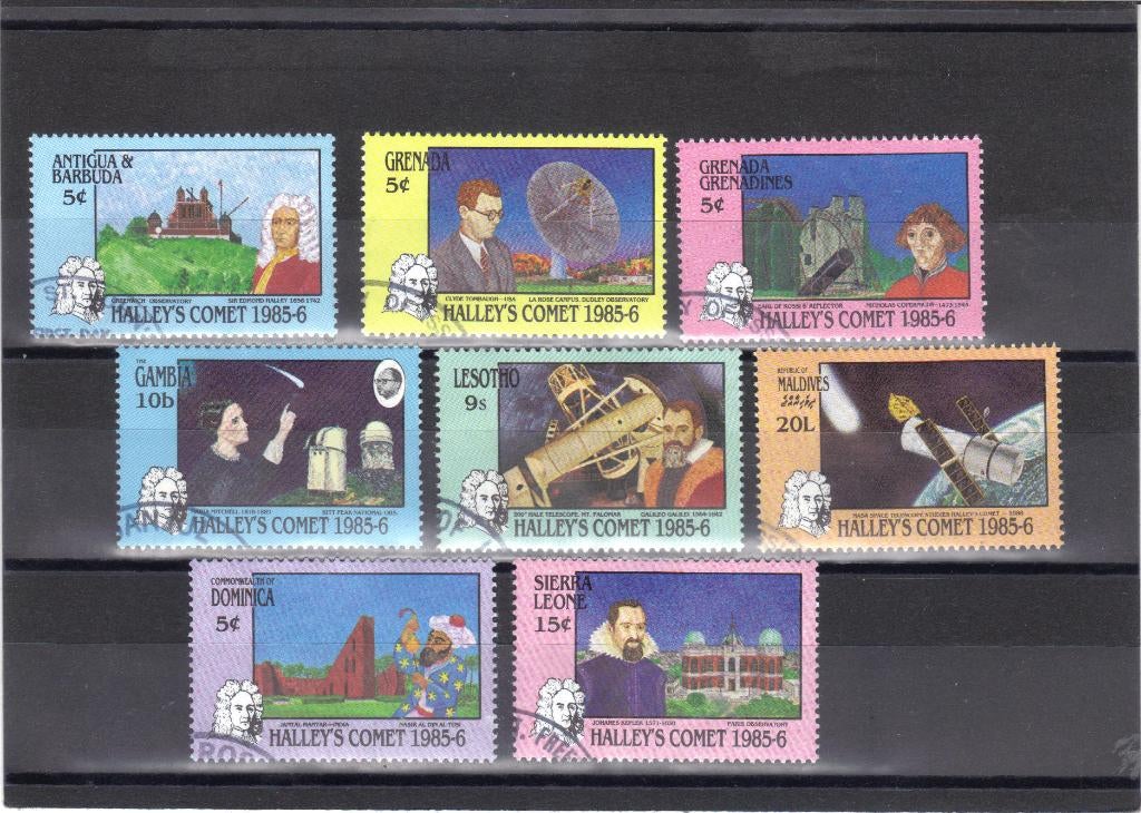 Halleys comet 1985 gest, Ophalen of Verzenden, Gestempeld, Overige thema's