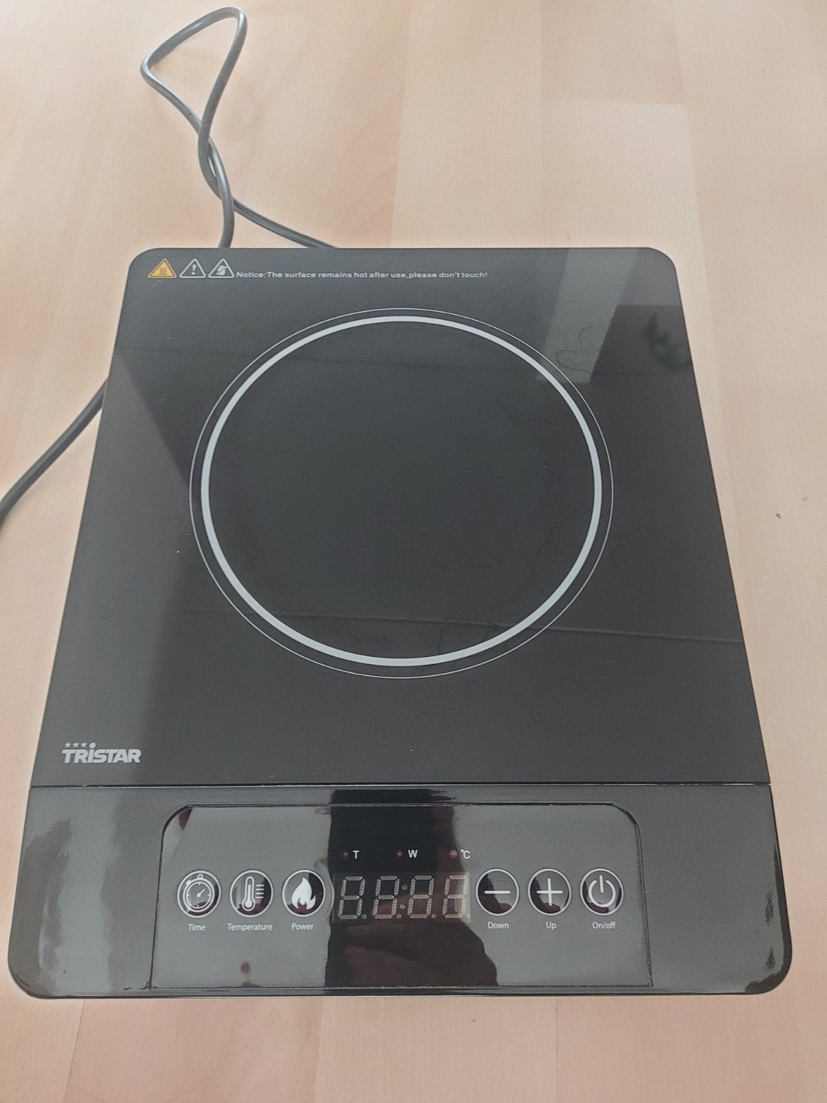 Tristar IK-6178 Inductiekookplaat 2000W - Zo goed als nieuw, Ophalen, 3 kookzones of minder, Zo goed als nieuw, Inductie