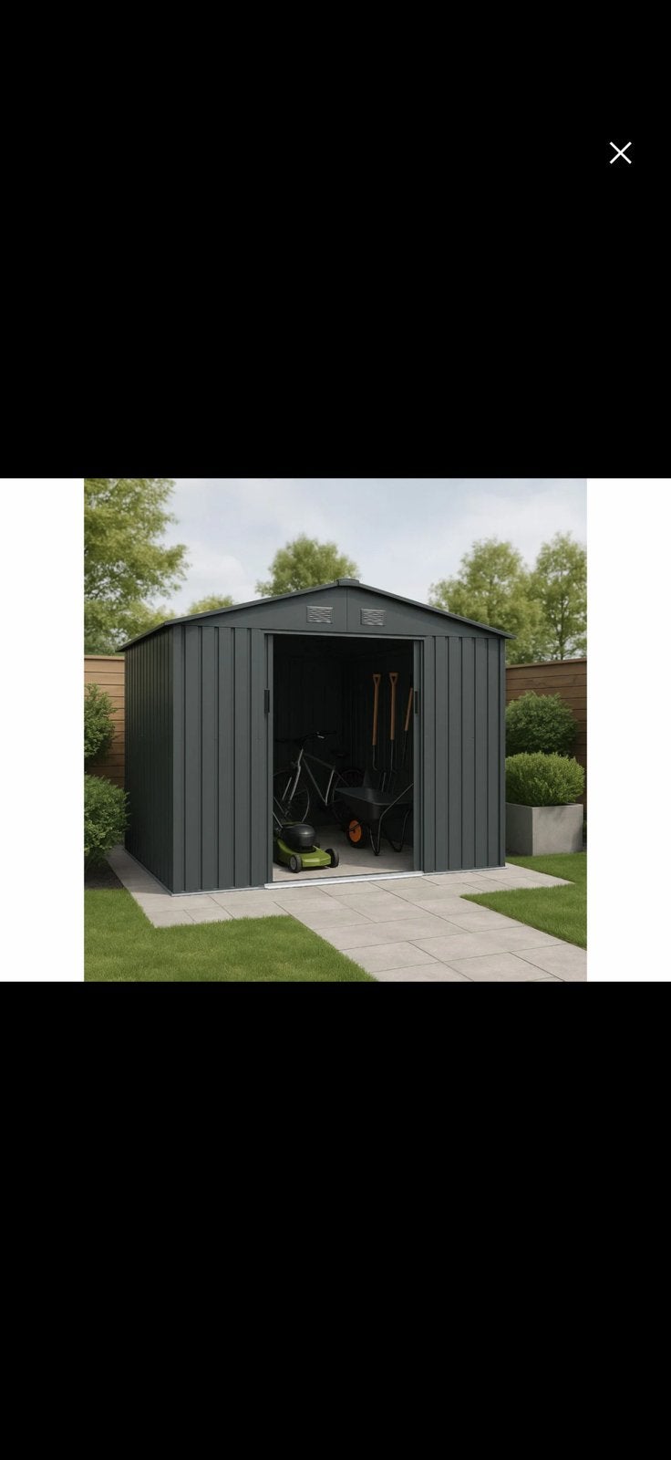 Nieuwe tuin schuur metaal 2.80x1.96x1.90 bxdxh, Tuin en Terras, Ophalen, 200 tot 400 cm, 250 tot 500 cm, Schuur