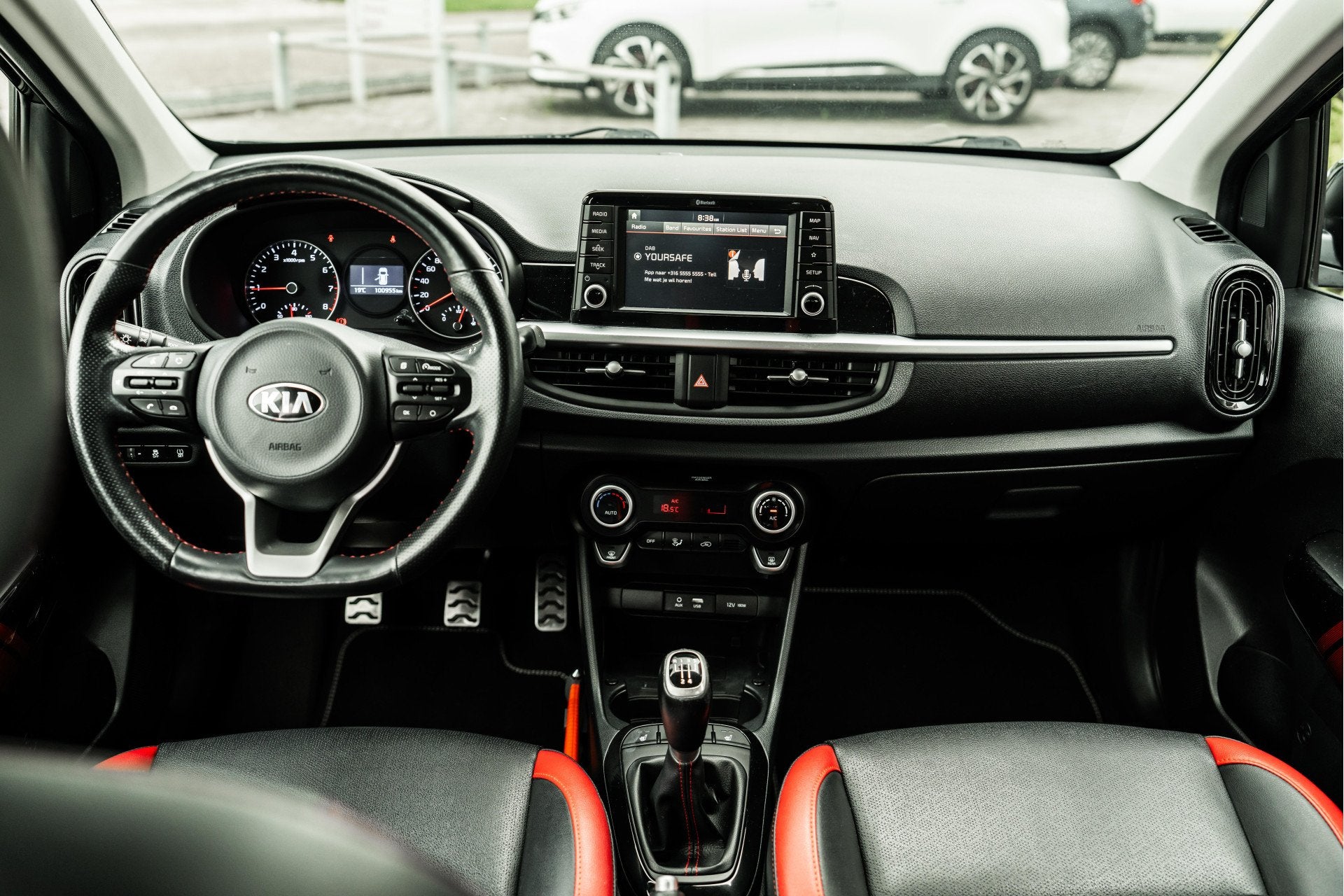 Kia Picanto 1.0 T-GDI GT-Line | Leder | Cruise | Camera | NA, Auto's, Voorwielaandrijving, 101 pk, Gebruikt, 920 kg