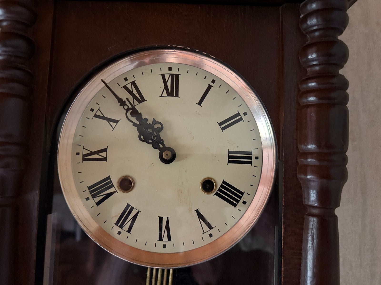 Antieke wandklok en barometer/thermometer set, Ophalen