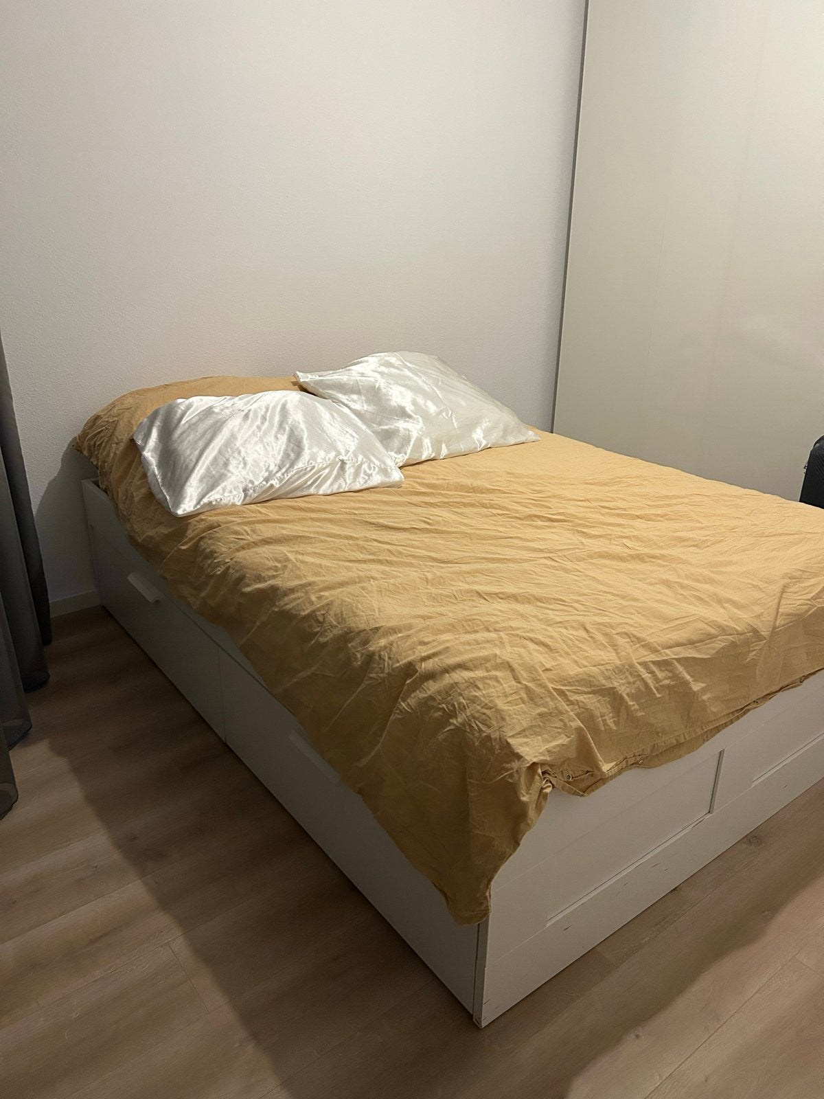 Ikea Brimnes 140 x 200 met opberglades - Wit, Huis en Inrichting, Ophalen, Overige materialen, Gebruikt, Wit