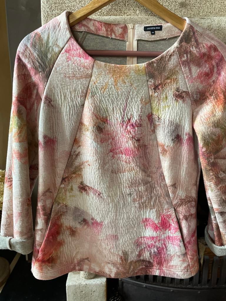 Caroline Biss top met bloemenprint, Ophalen of Verzenden, Lange mouw, Roze, Maat 34 (XS) of kleiner