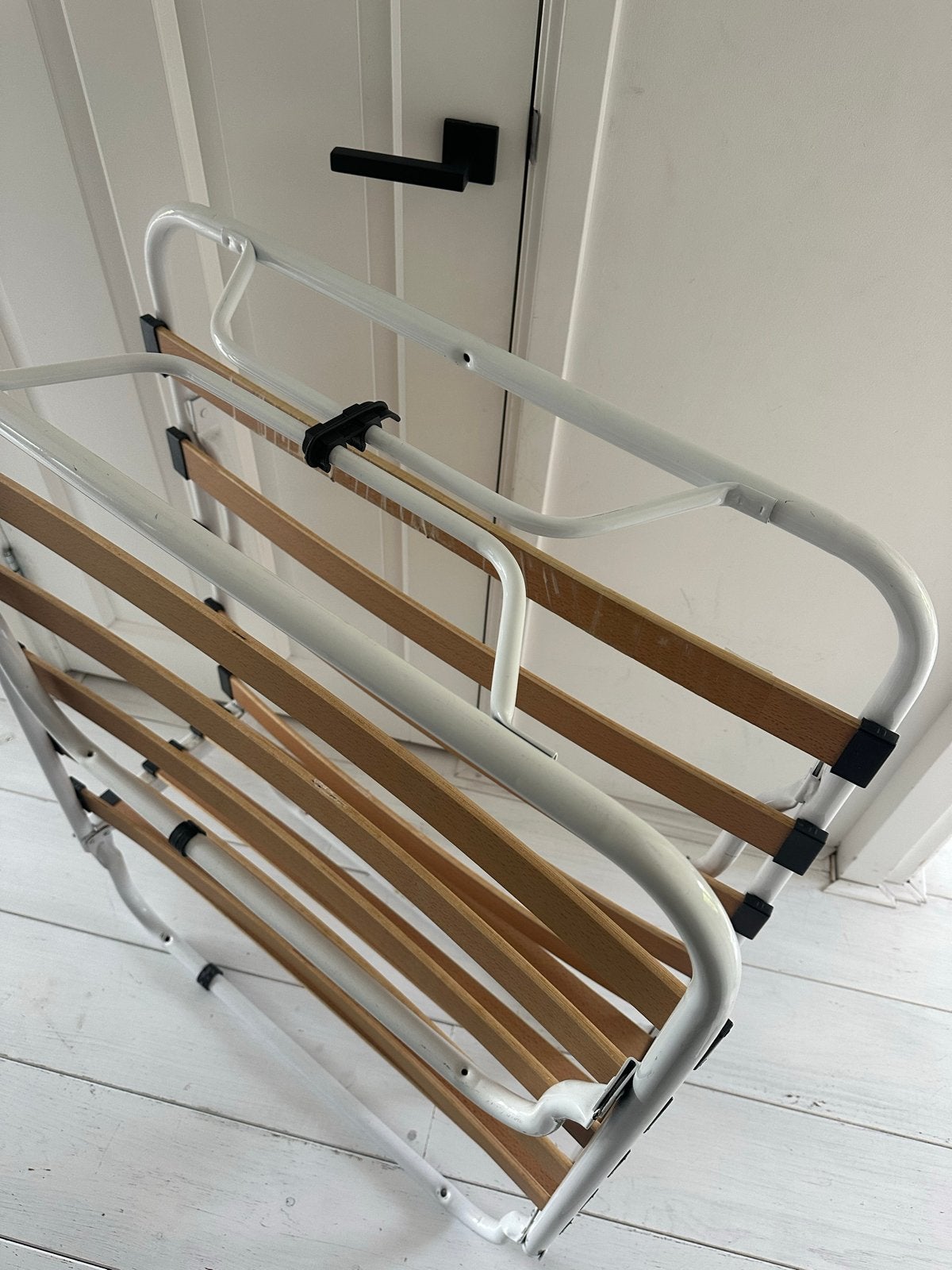 Opklapbed met matras en topper - zgan, Ophalen, Eenpersoons, Wit, 80 cm