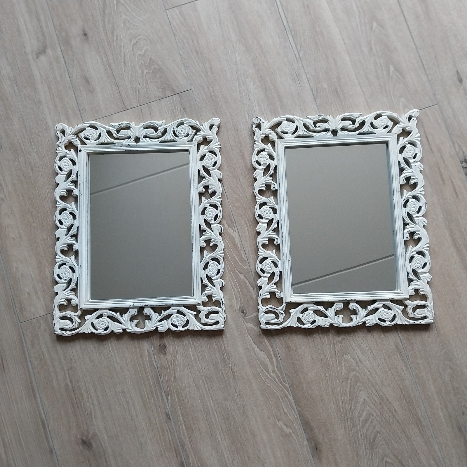 2 mooie spiegels met sierlijke lijst, Huis en Inrichting, Woonaccessoires | Spiegels, Ophalen, Minder dan 50 cm, Zo goed als nieuw