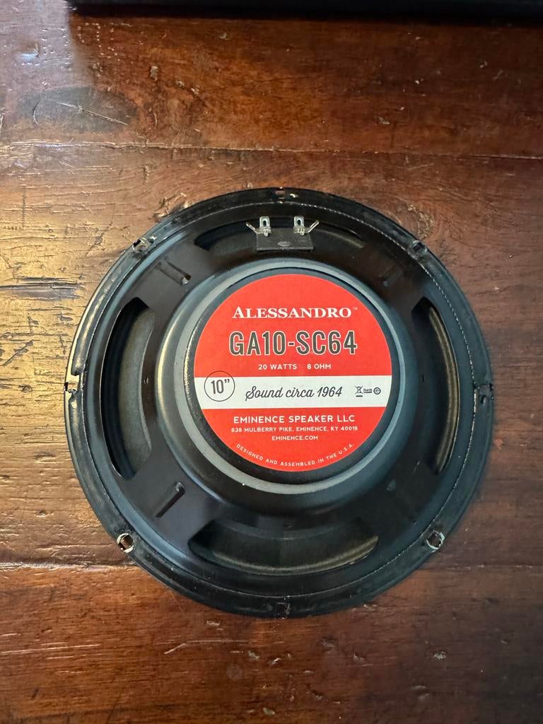 Eminence ga10-sc64 8 ohm, Ophalen of Verzenden, Zo goed als nieuw, Minder dan 50 watt