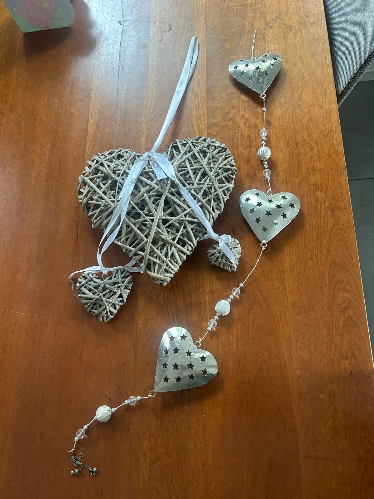 Hartjes hanger decoratie - Landelijk & Romantisch, Gebruikt, Meerkleurig, Ophalen of Verzenden, Landelijk