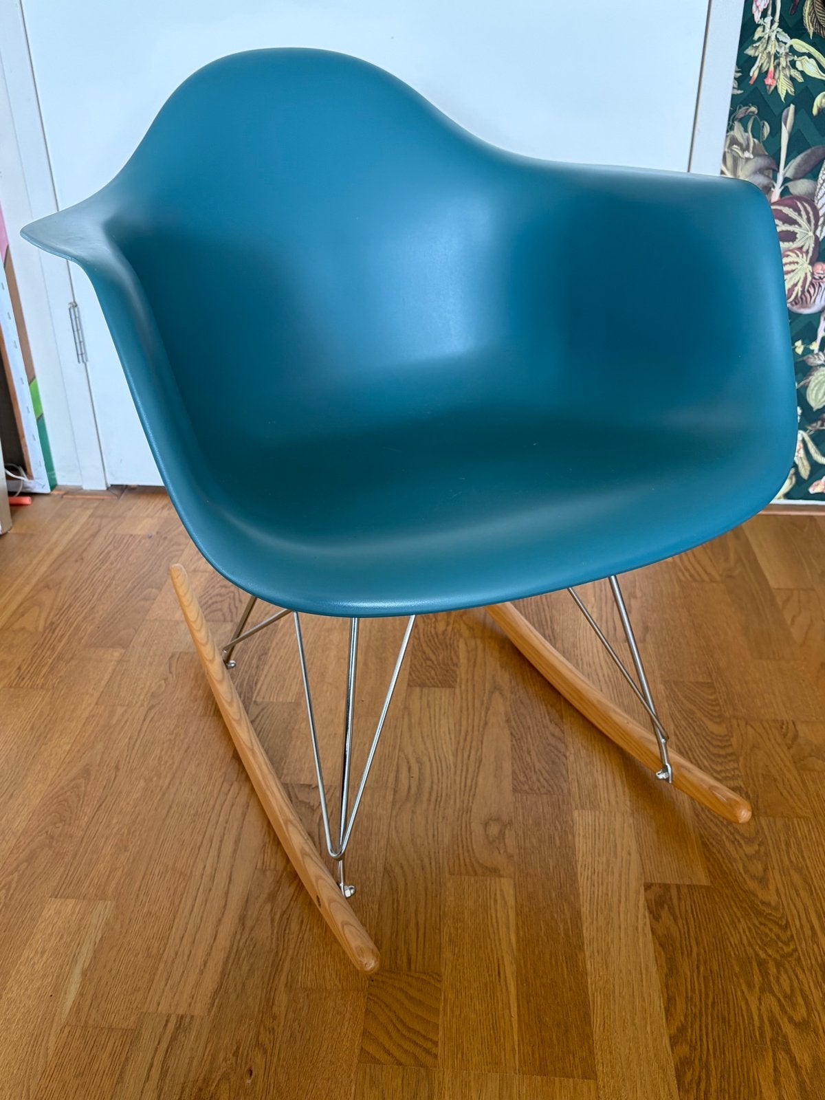 Blauwe Schommelstoel, Ophalen, Blauw, Zo goed als nieuw, Eén