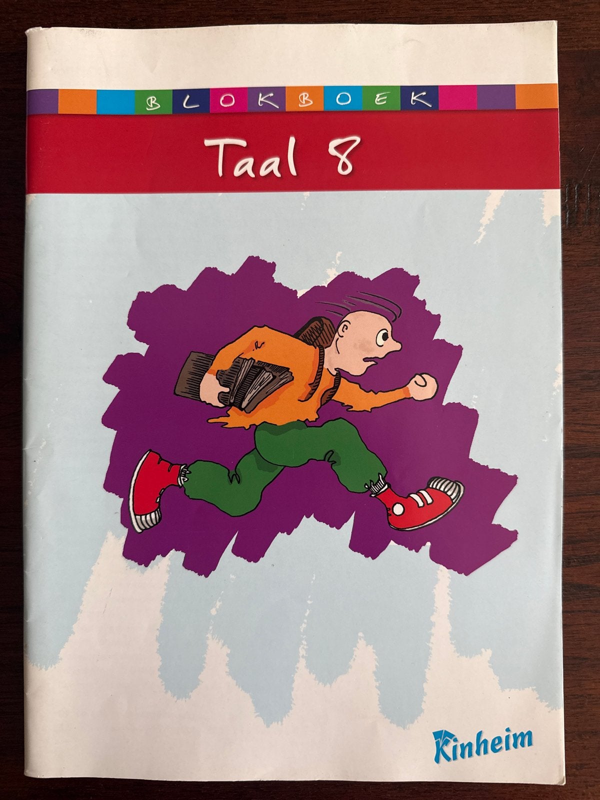 Blokboek Taal 8 + antwoorden/dictees - Kinheim, Ophalen of Verzenden, Zo goed als nieuw, Nederlands