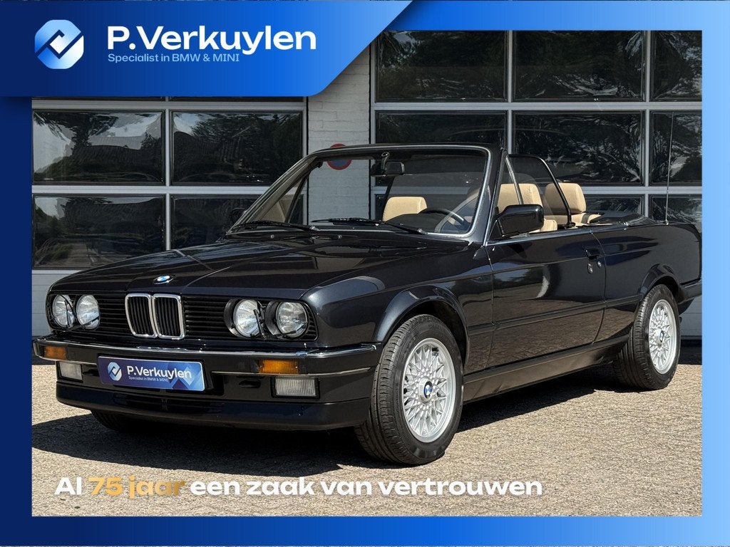 BMW 3-serie Cabrio 325i | VOLLEDIGE ONDERHOUDSHISTORIE |, Auto's, BMW, Automaat, 2494 cc, Cabriolet, Zwart