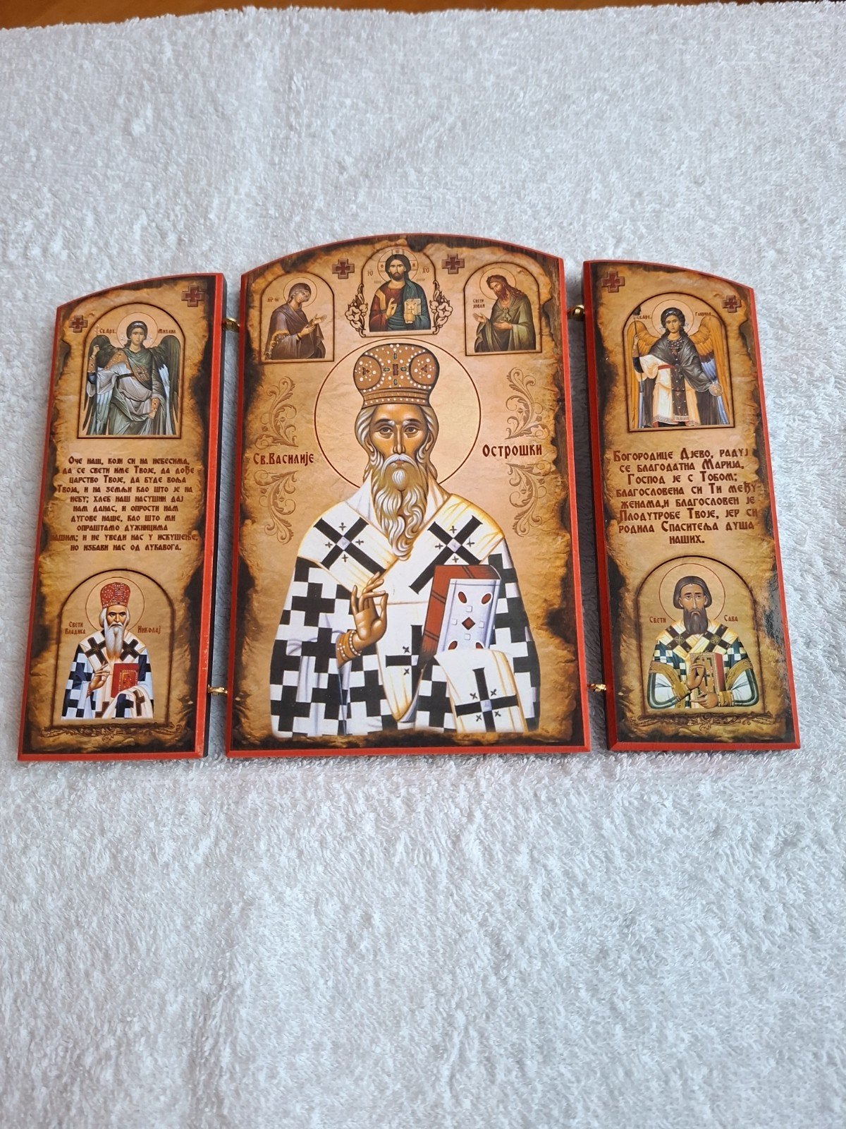 Oosters-orthodox drieluik icoon, Antiek en Kunst, Ophalen of Verzenden