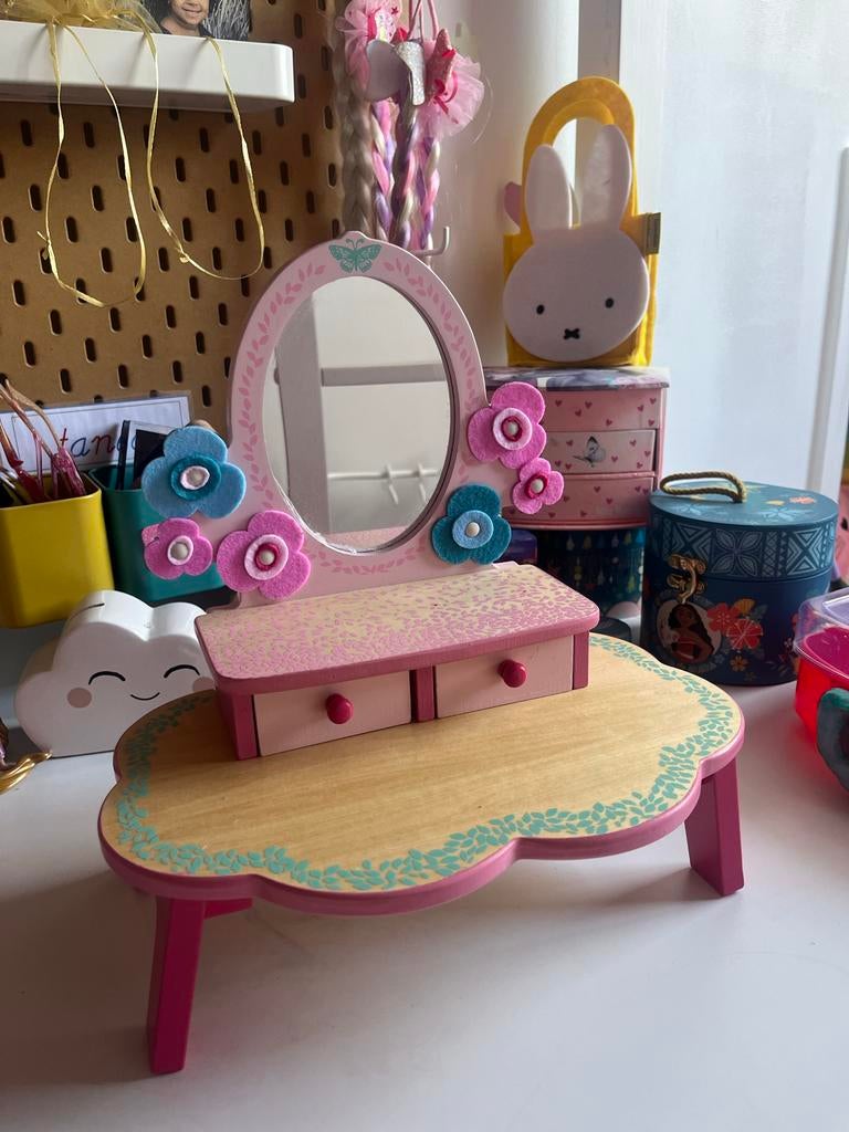Djeco houten kaptafel Flora, Ophalen, Gebruikt, Meisje