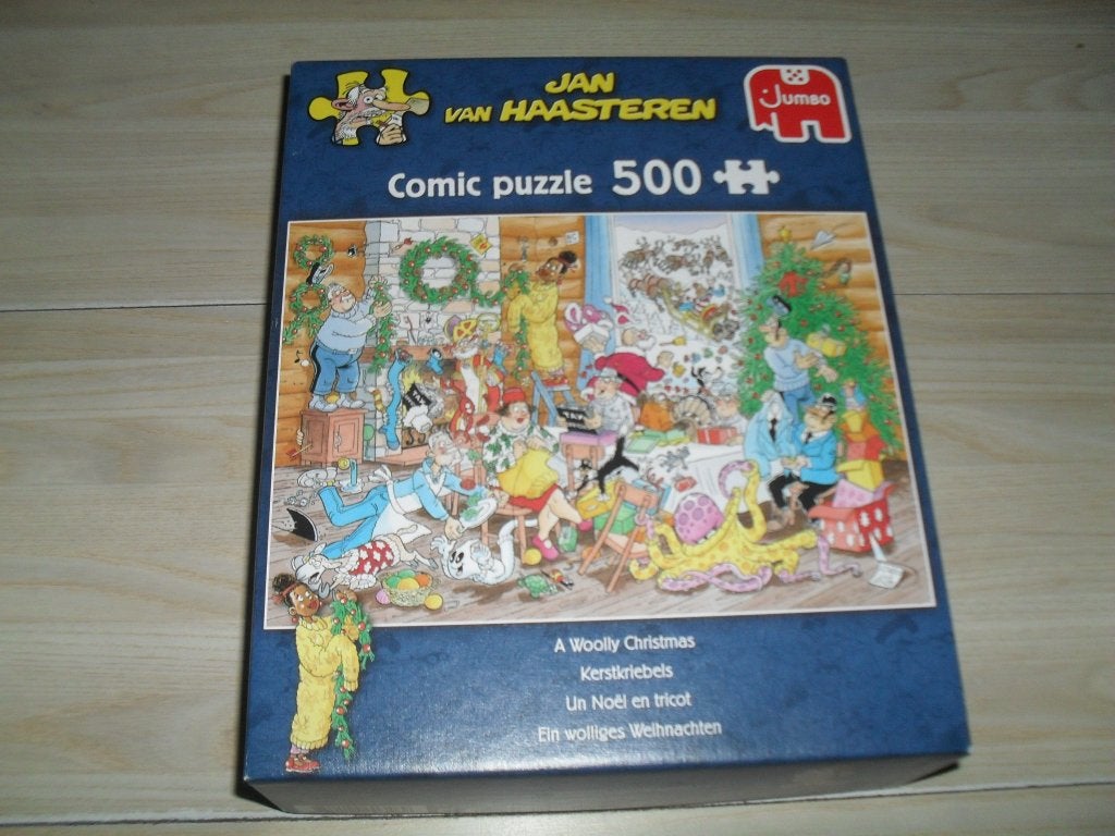 Jan van Haasteren puzzle 500 stukjes Kerstkriebels, Ophalen, 500 t/m 1500 stukjes, Zo goed als nieuw, Legpuzzel