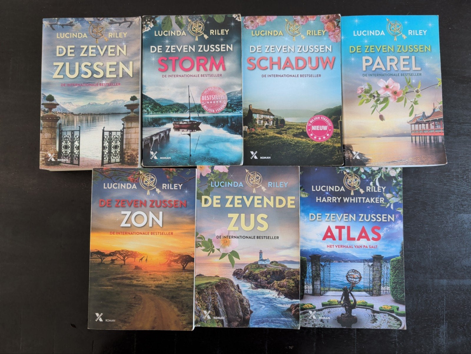 De Zeven Zussen serie - Lucinda Riley bijna compleet, Boeken, Ophalen of Verzenden, Zo goed als nieuw, Lucinda Riley, Europa overig