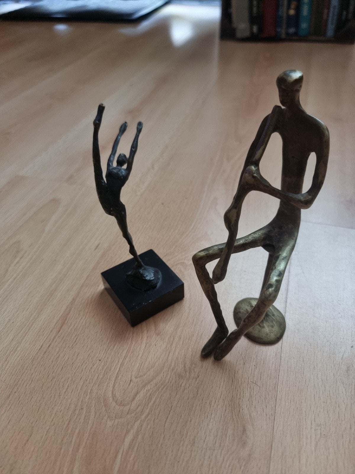 brons/tinnen beeldje, Antiek en Kunst, Antiek | Koper en Brons, Ophalen of Verzenden